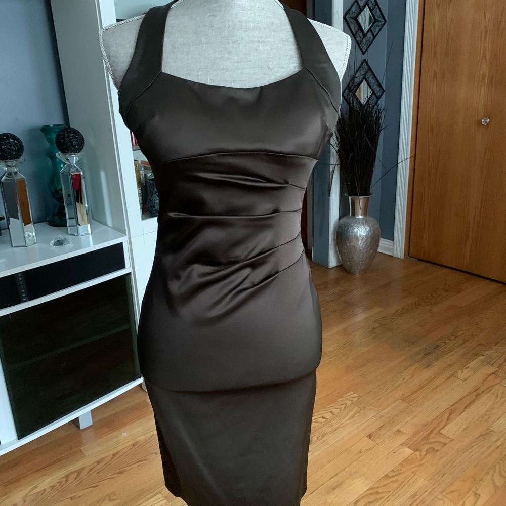 Caché Halter Fitted Dress